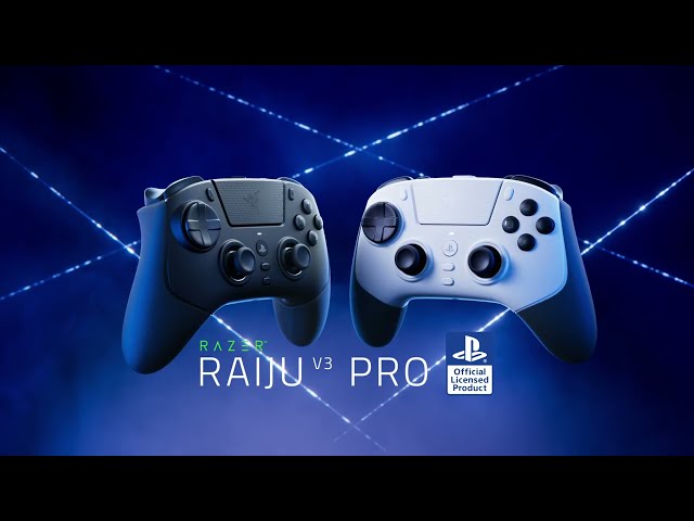 Mando Razer Raiju V3 Pro inalámbrico para PS5/PC 6 botones personalizables negro Reacondicionado video