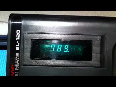 Sharp ELSI MATE EL-120 Vintage Calculator (1973) demo
