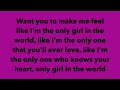 Rihanna Only Girl In The World Lyrics