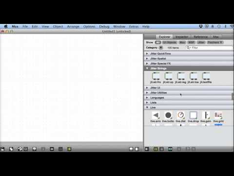 Max MSP V6 Tutorial 1 - Quick look around the max environment