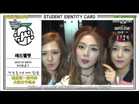 【百度姜涩琪吧中字】150910 Mcountdown  Red Velvet- 后台