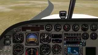 preview picture of video 'X-Plane 10 - Emergency landing on road, near to Lake San Antonio, CA.'