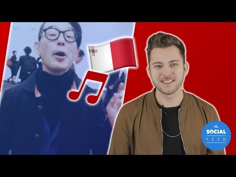 A Man from Japan sings Malta's National Anthem! - SocialFeed