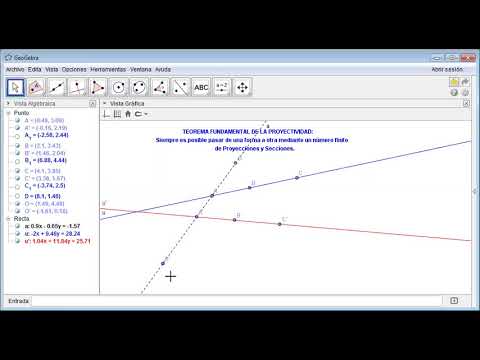 TEOREMA FUNDAMENTAL DE LA PROYECTIVIDAD