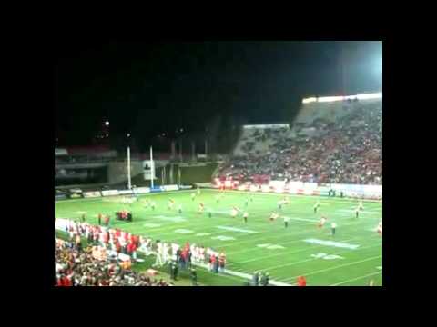 Calgary Stampeders against the BC Lions