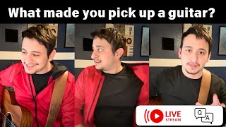 Playing a bunch of songs with a little Q&amp;A in between