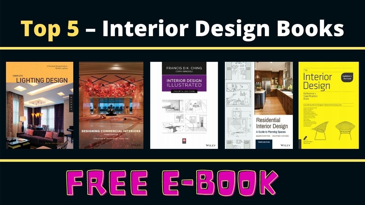 Top 5 Interior Design Books || Free PDF