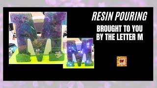 Resin Pouring Large Letter Mold Night Light Plus A Giveaway | Resin Art | Resin Pouring