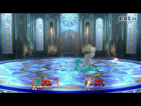 Super Smash Bros. Wii U: Mr. Game & Watch (OutcastAutumn) vs. Zelda