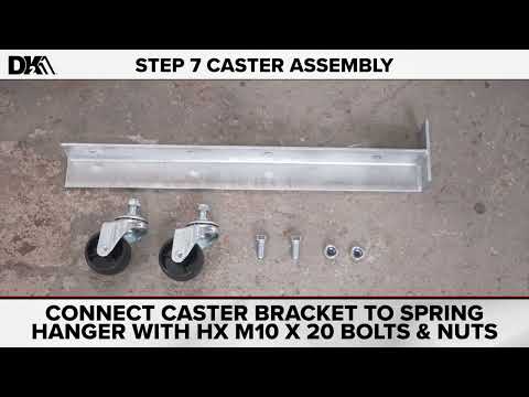 DK2 Trailers | MFT4X8G 4 ft. x 8 ft. Galvanized Folding Trailer Assembly