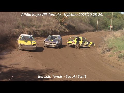 Berczán Tamás - Suzuki Swift Alföld Kupa VIII. forduló - Nyírtura 2023.10.28-29.