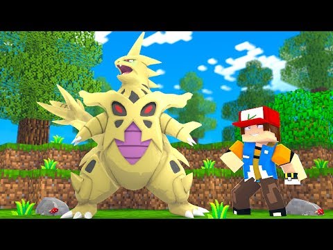 Minecraft:  MEGA TYRANITAR SHINNY *muito bonito* - POKEMON ‹ Gustavo ›