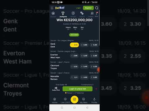 BETIKA MEGA JACKPOT PREDICTIONS...KSHs 200M.