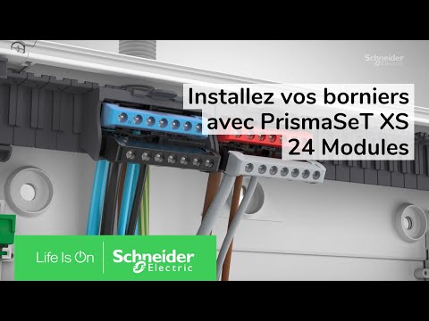 Découvrez la solution d'installation de borniers des coffrets PrismaSeT XS 24 Modules