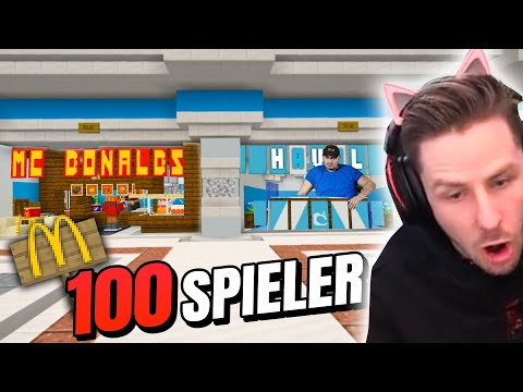 100 players must fill 100 SHOPS in the MINECRAFT SHOPPING CENTER!  (Crazy shops have sprung up!!)