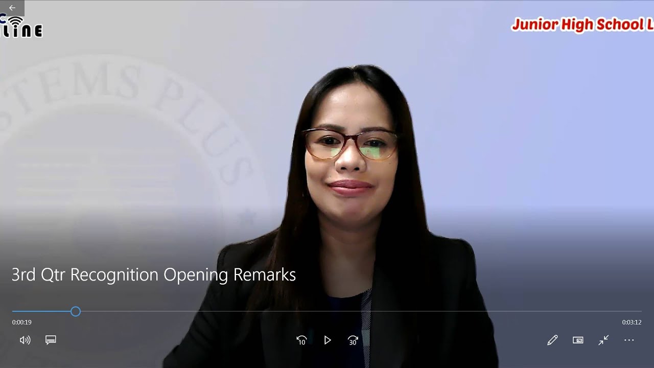 Third Quarter Recognition Opening Remarks