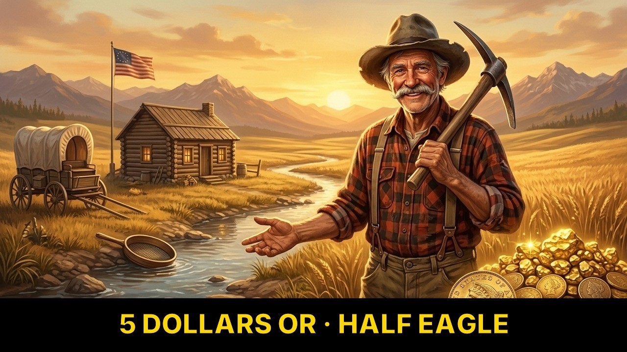 Vidéo 5 Dollars Or Half Eagle — BullionRadar