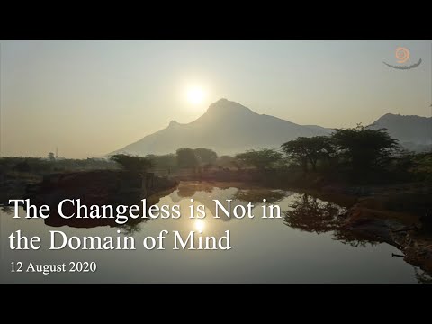 77. BHAGAVAN RAMANA SATSANG - THE CHANGELESS IS NOT IN THE DOMAIN OF MIND