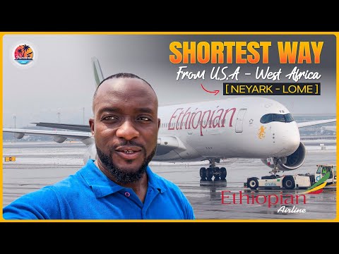 SHORTEST ROUTE to Fly From the U.S to Cameroon - Fly With Me from US to Cameroon With Ethiopian B787
