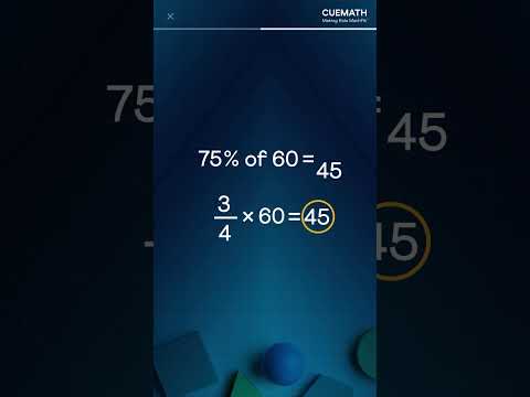 A trick that makes percentages easy