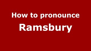 How to pronounce Ramsbury