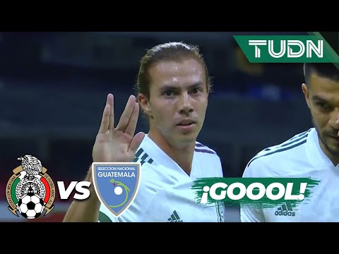 Córdova scores! The third goal is scored! | Mexico 3-0 Guatemala | 2020 Friendly | TUDN