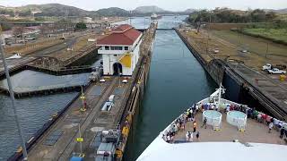 Panama Canal Time Lapse at Miraflores Locks | Norwegian Star