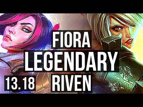 FIORA vs RIVEN (TOP) | Legendary, 14/2/4, 1.2M mastery, 400+ games | NA Grandmaster | 13.18