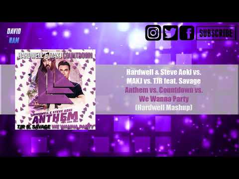 [25K] Anthem vs. Countdown vs. We Wanna Party (Hardwell Mashup) [David Nam Remake]
