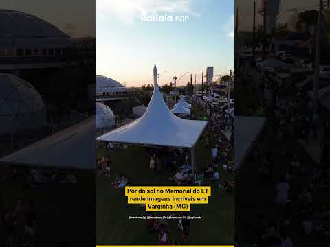PÔR DO SOL NO MEMORIAL DO ET RENDE IMAGENS INCRÍVEIS EM VARGINHA (MG)
