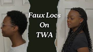 Faux Locs On TWA | Asia Char