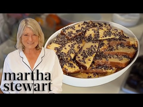 Martha Stewart Makes Her Bread Pudding Recipe | Homeschool With Martha | #StayHome #WithMe