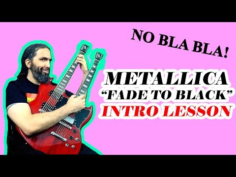 HOW TO PLAY Fade to Black by METALLICA. Intro solo guitar lesson. OILID