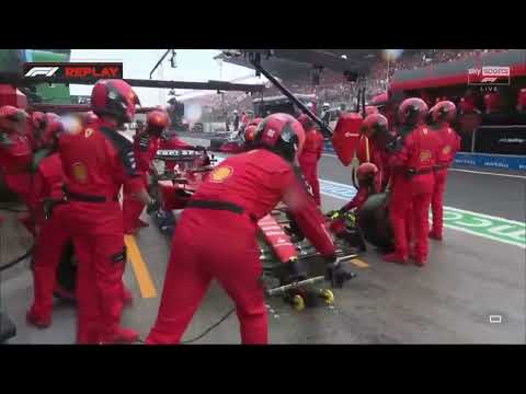 How many times have we seen this!?' | Ferrari call pitstop... but have no tyres ready #dutchgp #f1