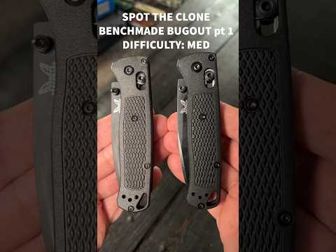 Spot the Clone! Benchmade Bugout | Which is the fake Bugout bought from Wish? #shorts