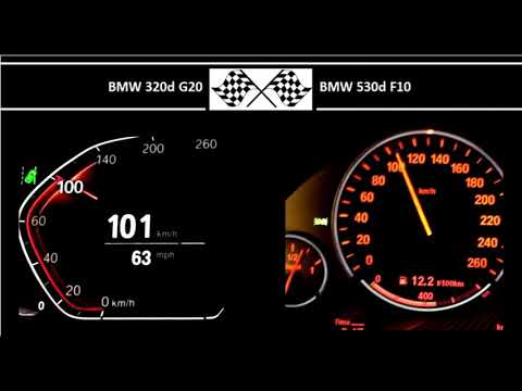 BMW 320d G20 VS. BMW 530d F10 - Acceleration 0-100km/h