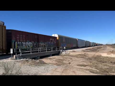 Lost DPU One of the weirdest trains I’ve seen! Union Pacific PSR west of Tucson
