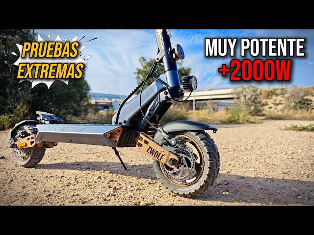 Vídeo relacionado con ZWHEEL ZWOLF | Patinete Eléctrico Adultos Homologado DGT - 500W-1000W MAX, 50-70km Autonomía, Geolocalización, Suspensión Híbrida Ajustable, Frenos Regeneradores AER - Ruedas 10" Offroad