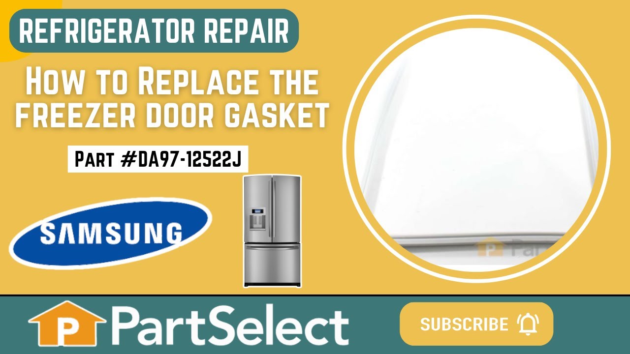 Replacing the Refrigerator Freezer Door Gasket