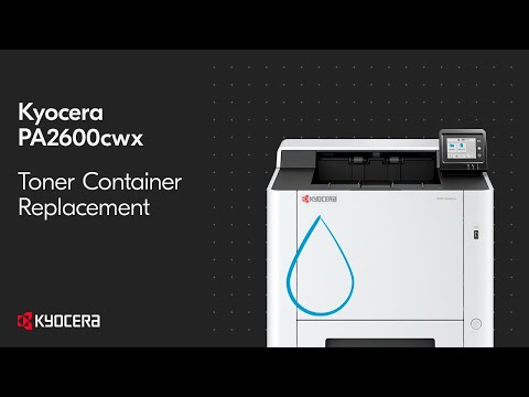 Kyocera PA2600cwx — замена картриджа с тонером