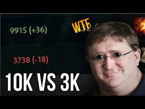 10K vs 3K - WTF Dota 2 Solo MMR Match Making Balance - MidOne | Dota 2