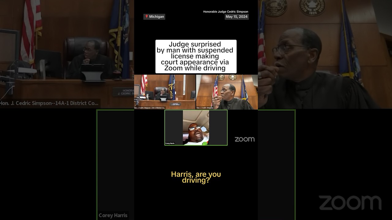 Man with suspended license makes court appearance via Zoom while driving