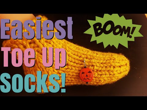 Easiest Toe Up Sock Tutorial