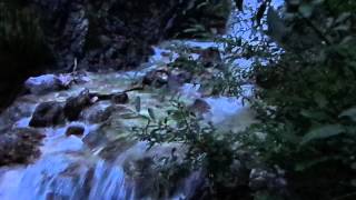 Krantz Wasserfall height of 10 meters above the view point pad