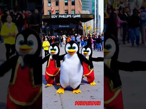 CHIPI CHIPI CHAPA CHAPA #aishorts #viral #vibes #ai #penguin #canthisgoviral #Toronto #downtown