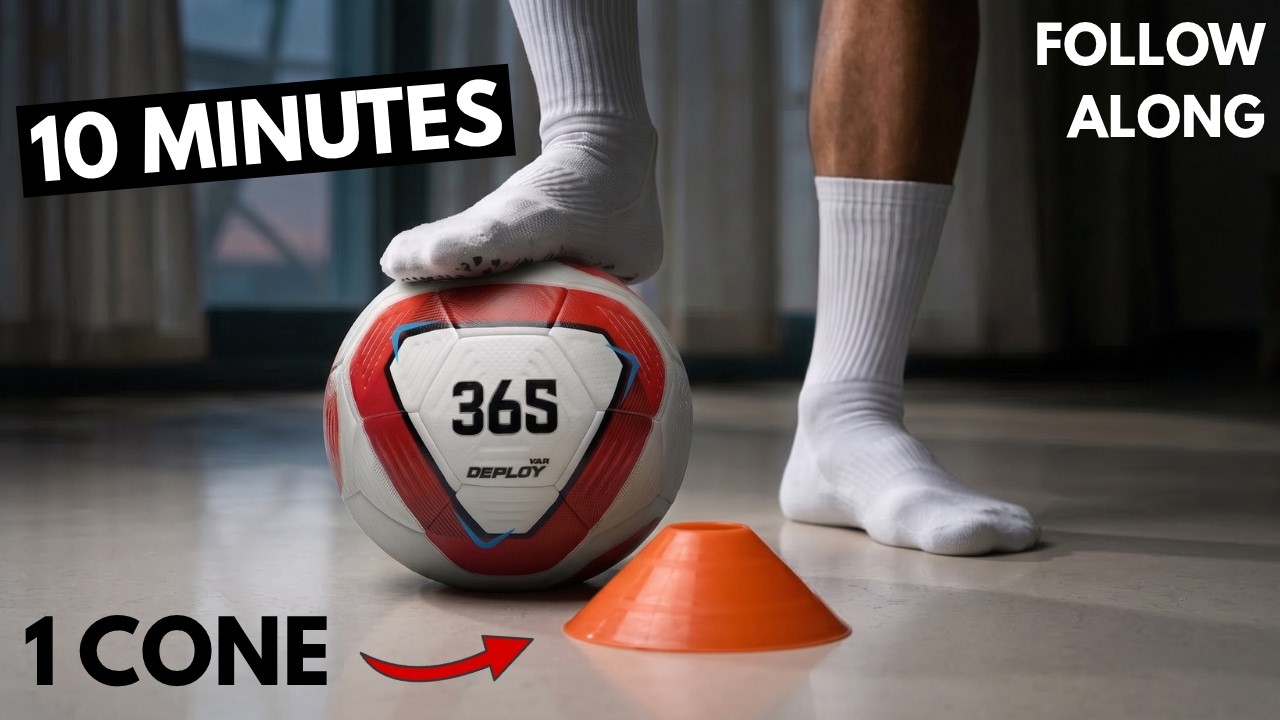 10 Minute Ball Mastery Workout with a Cone