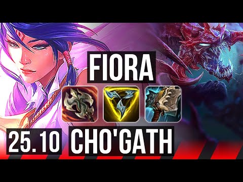 FIORA vs CHO'GATH (TOP) | EUW Diamond | 25.10
