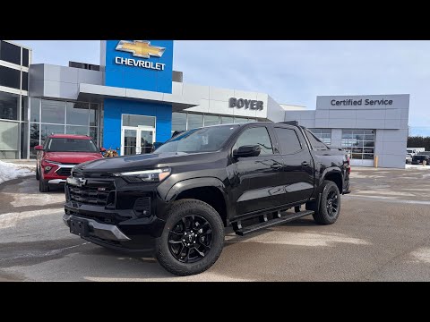 2026 Chevrolet Colorado Crew Cab Short Box 4-Wheel Drive Z71 in Black for sale at Boyer Chevrolet Lindsay Ltd. in Lindsay, ON