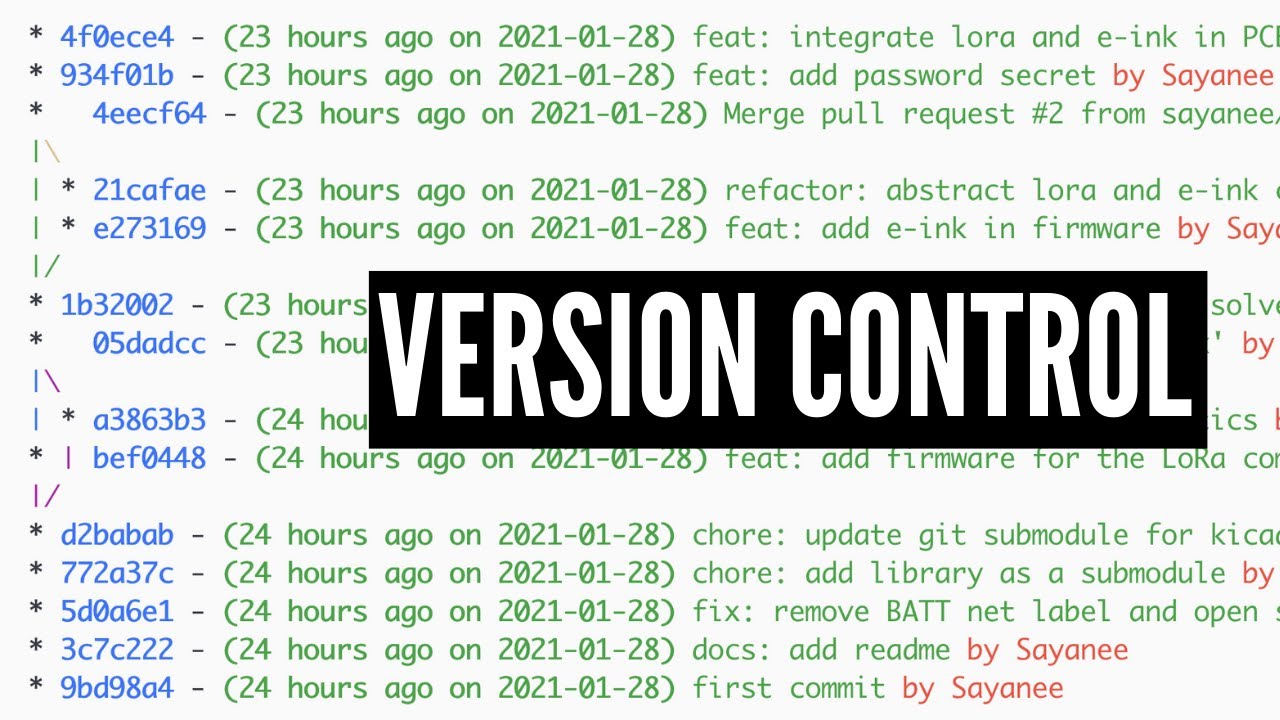 Version control for hardware developers // Git, GitHub, KiCad