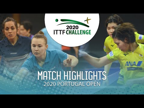 Ana Codina/Anna Kirichenko vs Honoka Hashimoto/Hitomi S. | 2020 ITTF Portugal Open Highlights (R16)